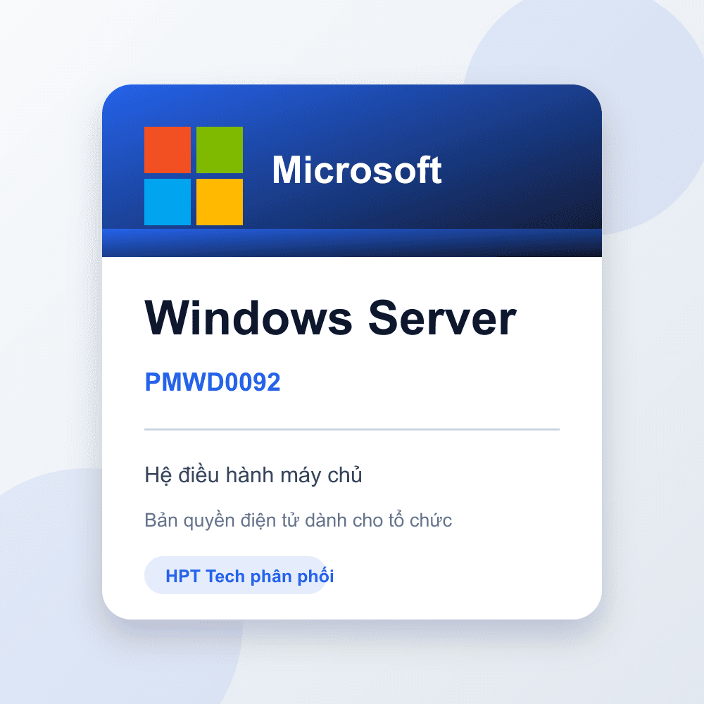 Phần mềm Windows Server Standard 2025 64Bit English 1pk DSP OEI DVD 16 Core EP2-25187