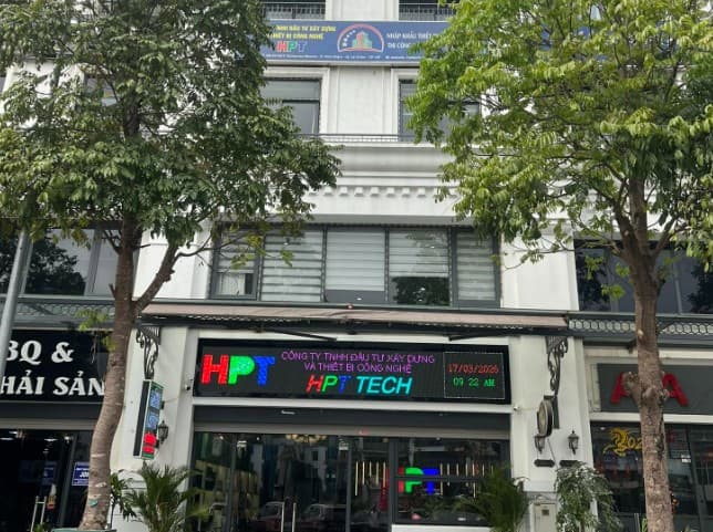 Mặt tiền trụ sở & showroom HPT Tech tại SB04 Vinhomes Marina, Hải Phòng