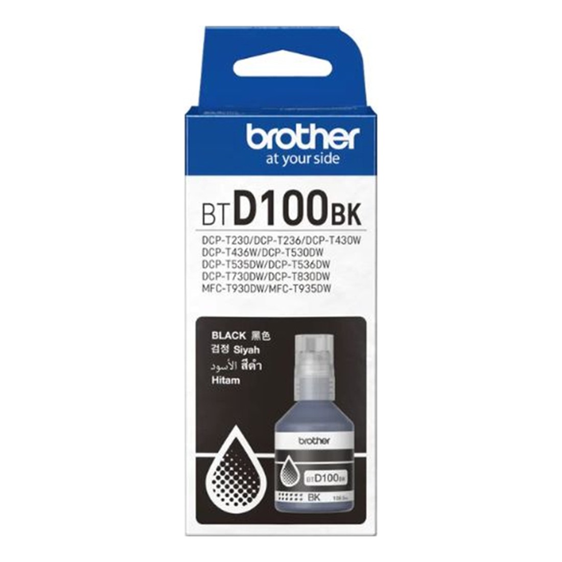 Mực in phun màu Brother BTD100BK Black (chính hãng)