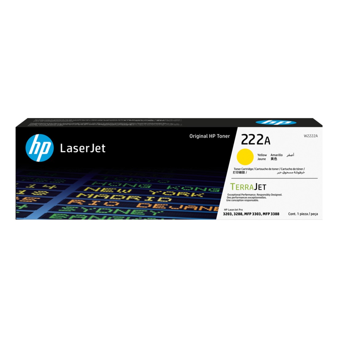 Mực hộp máy in laser HP 222A Yellow W2222A Chính hãng
