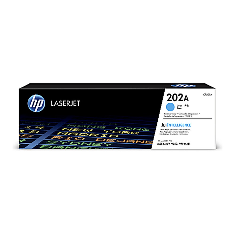 Mực hộp máy in laser HP 202A Cyan (chính hãng)