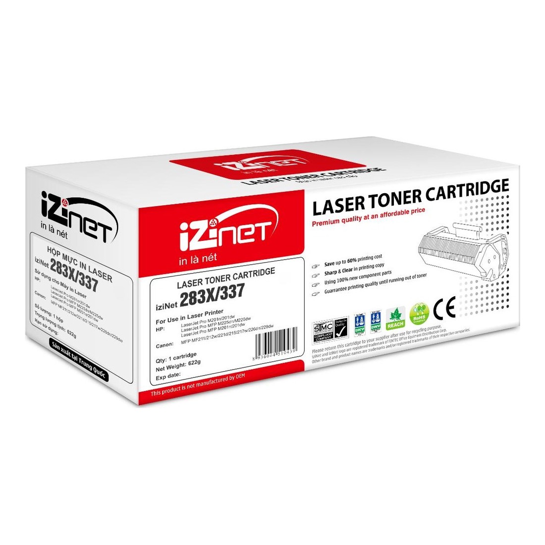 Hộp mực in Laser iziNet 283X/337
