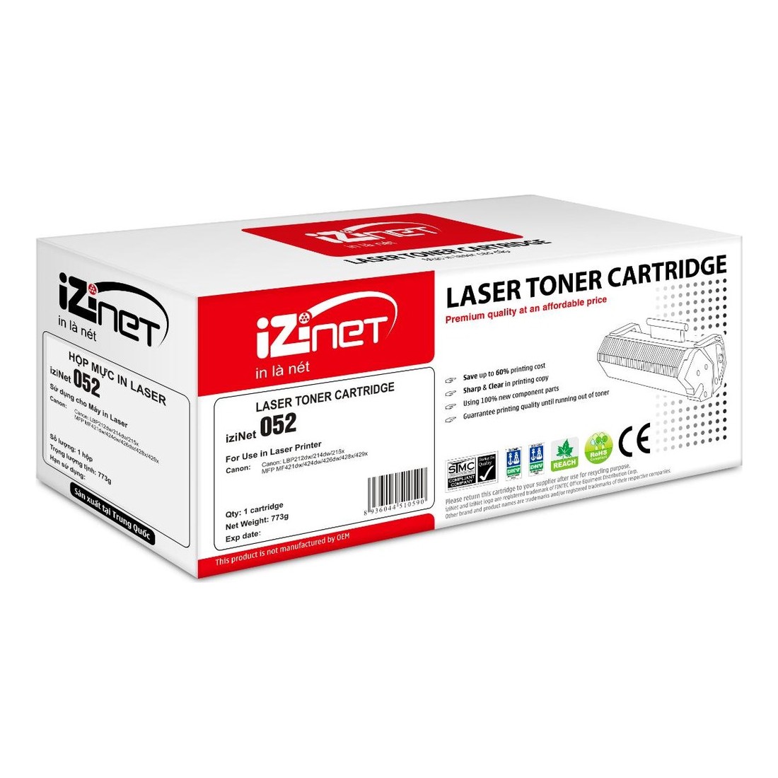 Hộp mực in Laser iziNet 052