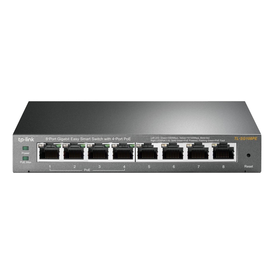 Switch TP-Link Easy Smart TL-SG108PE 8 cổng Gigabit với 4 cổng PoE