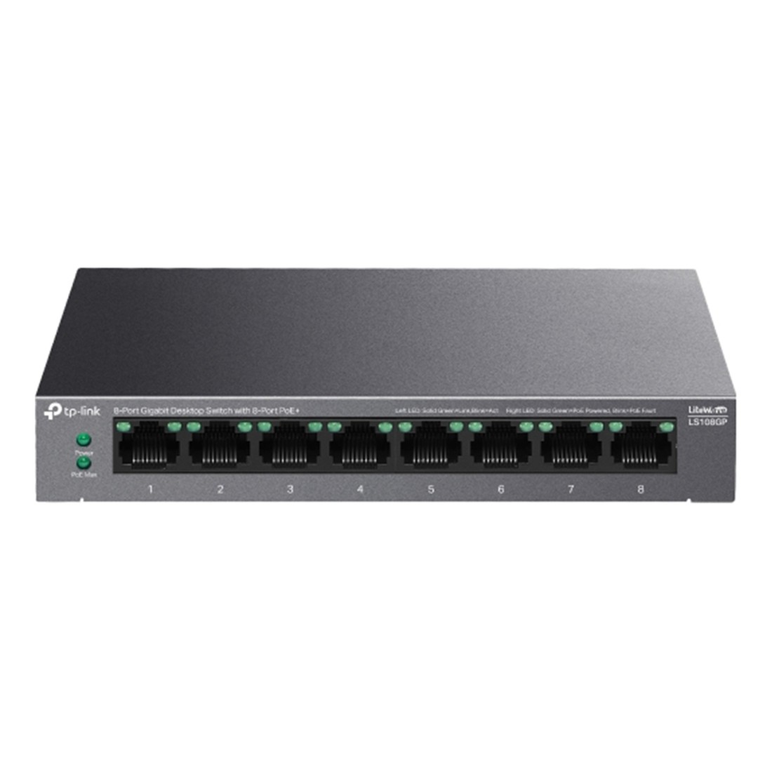 Switch Để Bàn Gigabit 8 Cổng với 8 Cổng PoE+ LS108GP