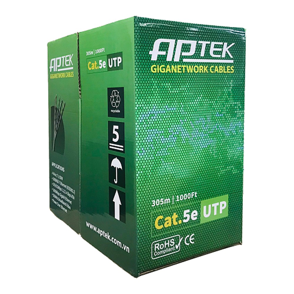 Cáp mạng APTEK UTP CAT.5e 305m