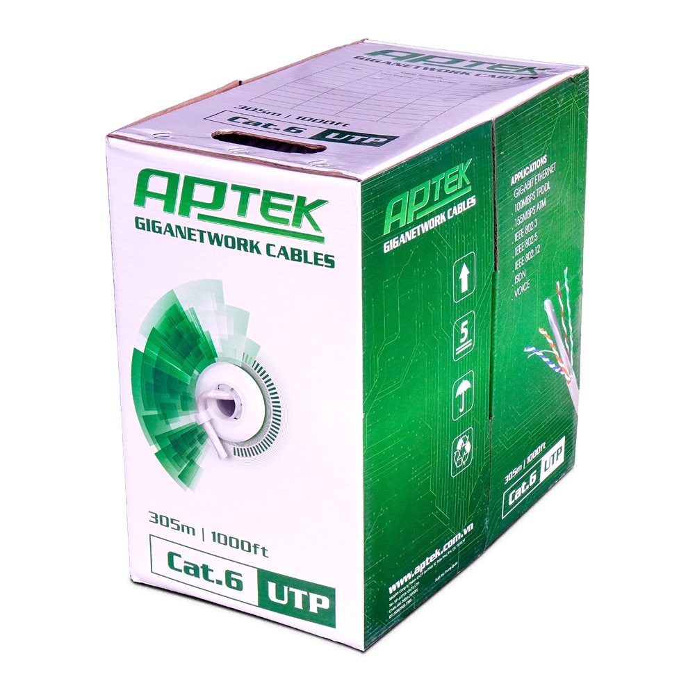 Cáp mạng APTEK UTP CAT.5e 100m