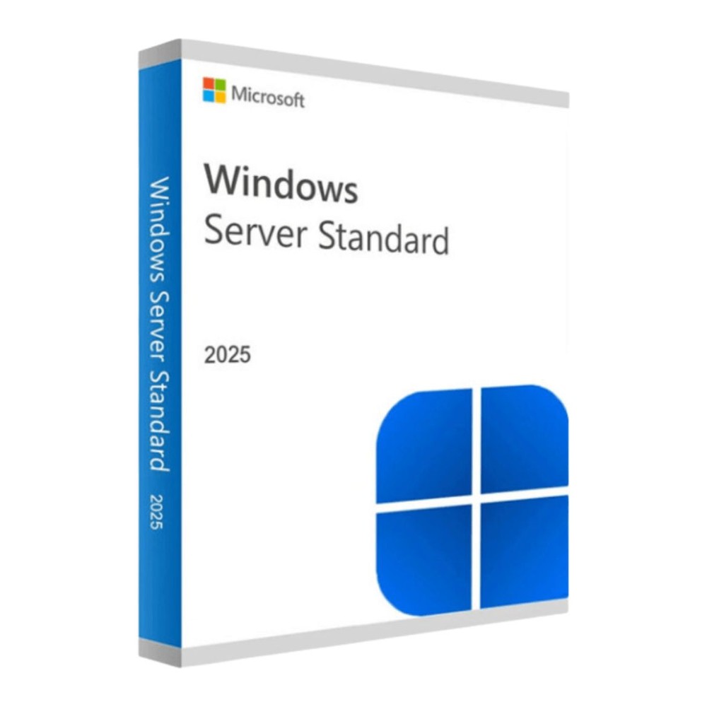 Phần mềm Windows Server Standard 2025 64Bit English 1pk DSP OEI DVD 16 Core EP2-25187