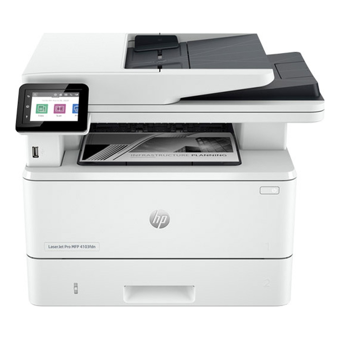Máy in Laser đen trắng đa năng HP 4103fdn 2Z628A (A4 | In đảo mặt | Scan ADF 2 mặt | Copy | Fax | USB | LAN)
