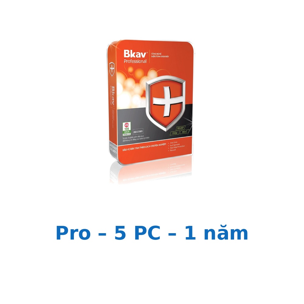 Phần mềm Bkav Pro – 5 PC – 1 năm