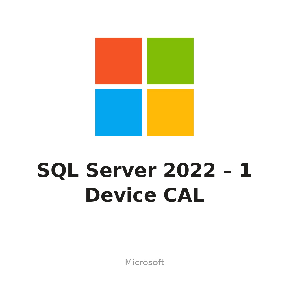 Phần mềm Microsoft SQL Server 2022 – 1 Device CAL