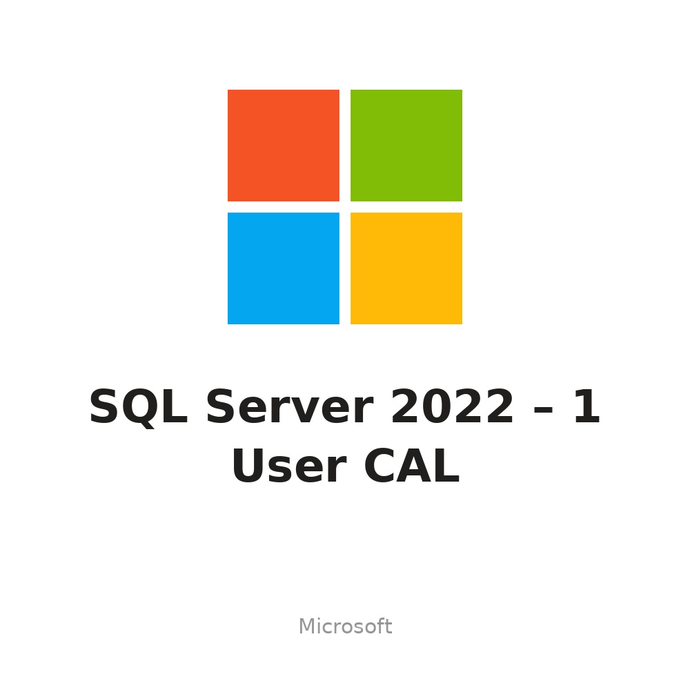 Phần mềm Microsoft SQL Server 2022 – 1 User CAL