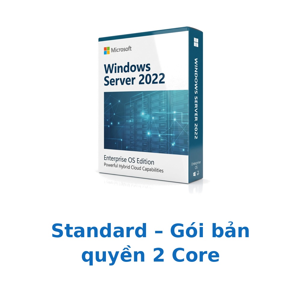 Phần mềm Microsoft Windows Server 2022 Standard – Gói bản quyền 2 Core