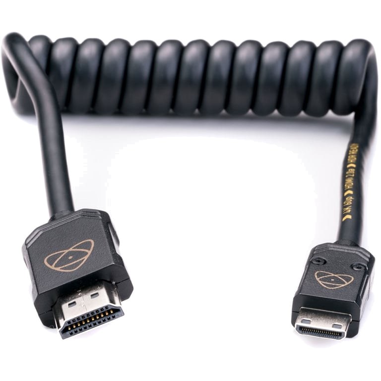 Dây HDMI Atomos AtomFLEX Coiled Mini-HDMI to HDMI Cable (12 to 24")