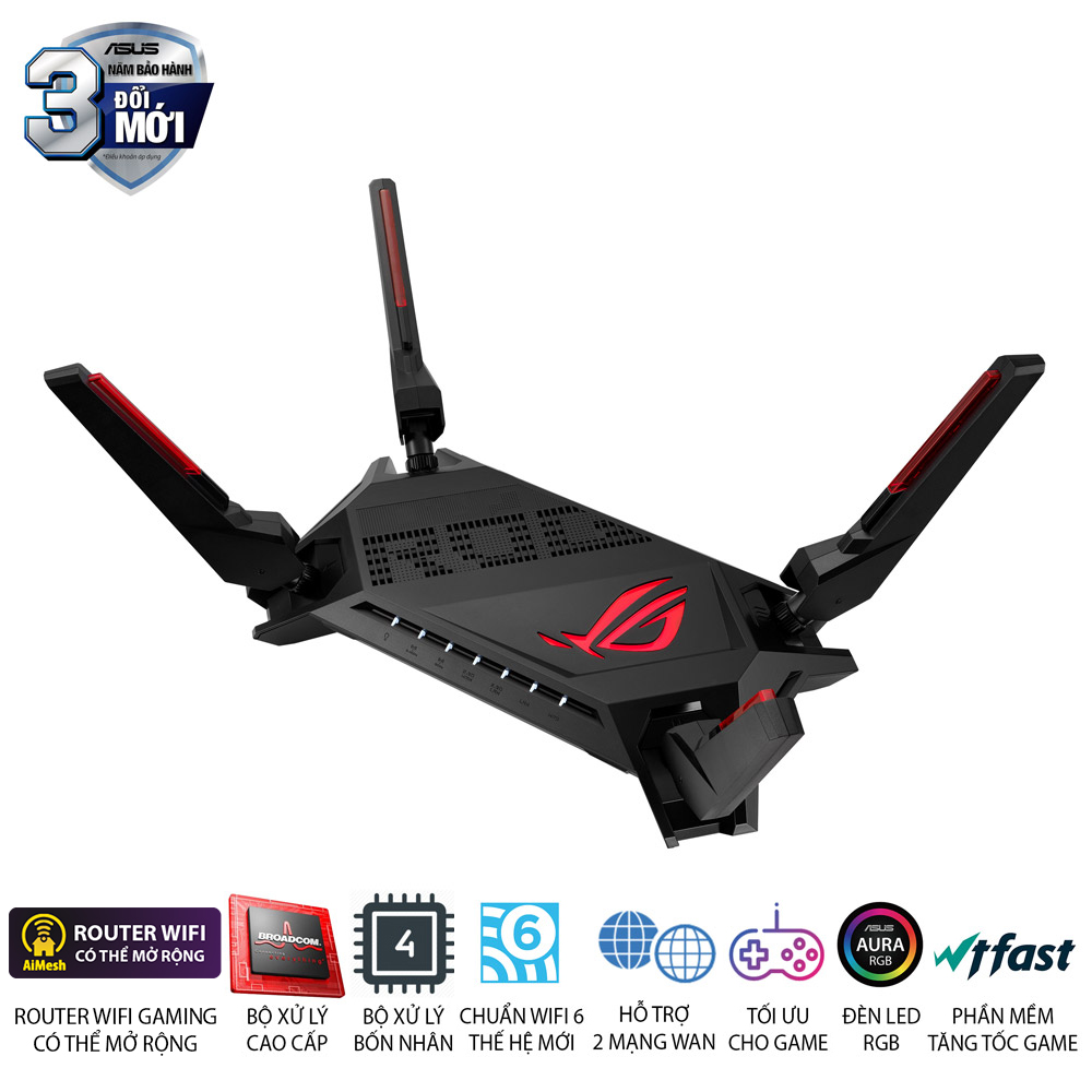 Bộ phát wifi 6 Asus ROG Rapture Gaming GT-AX6000