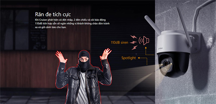 Camera Wifi 4MP IPC-F42FP-IMOU tích hợp đèn Spotlight