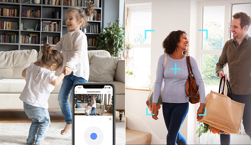 Camera WIFI EZVIZ H9C quay quét, ống kính kép