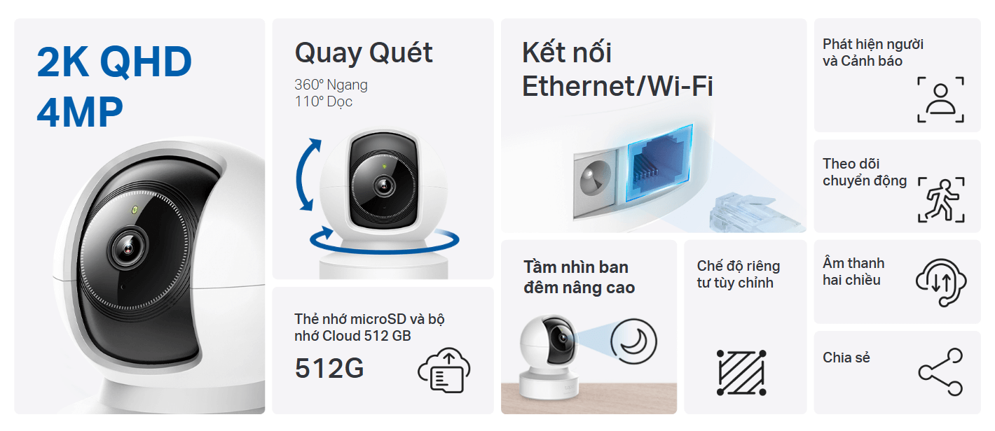 Camera Wifi TPLink Tapo C222 4MP