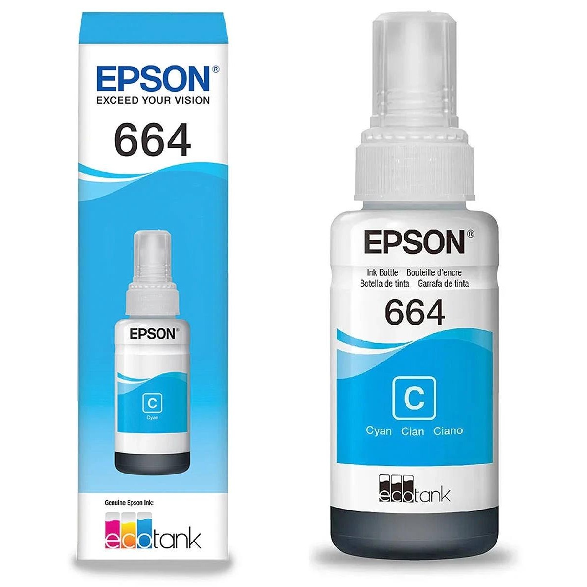 Mực máy in Epson C13T6642 màu xanh (chính hãng)