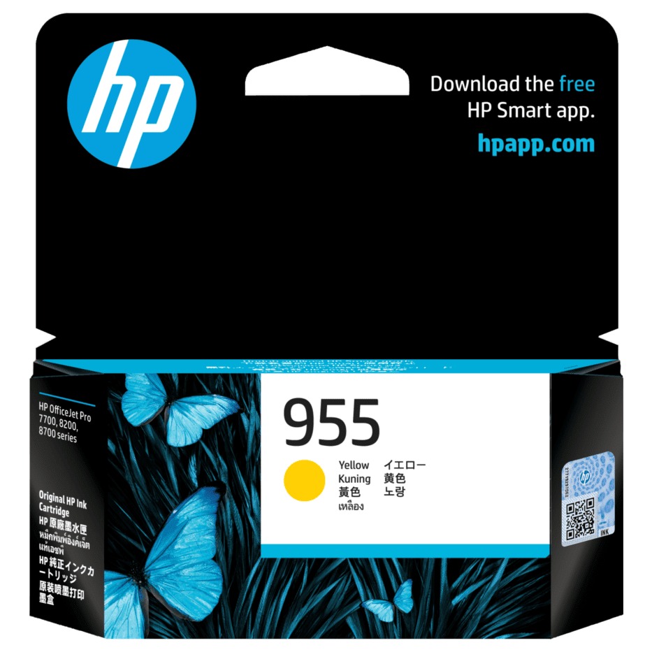 Mực hộp máy in phun HP 955 Yellow Original (chính hãng)