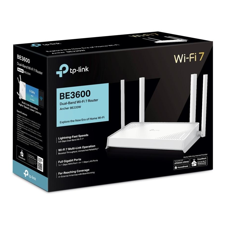 Router Wifi 7 Tp-link Archer BE220 BE3600 băng tần kép