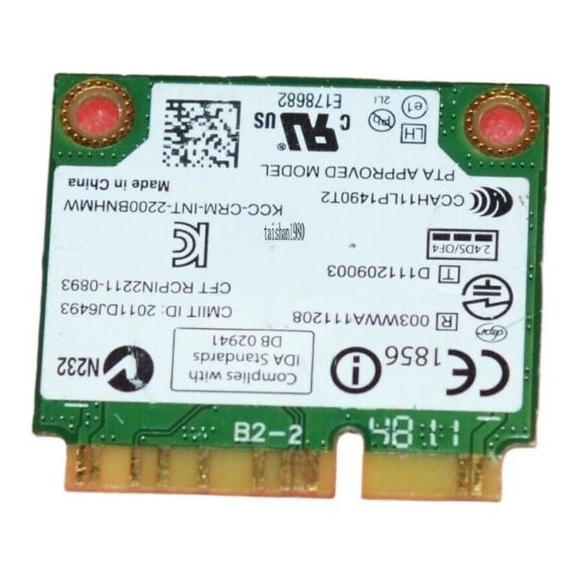 Card wifi Intel N2200