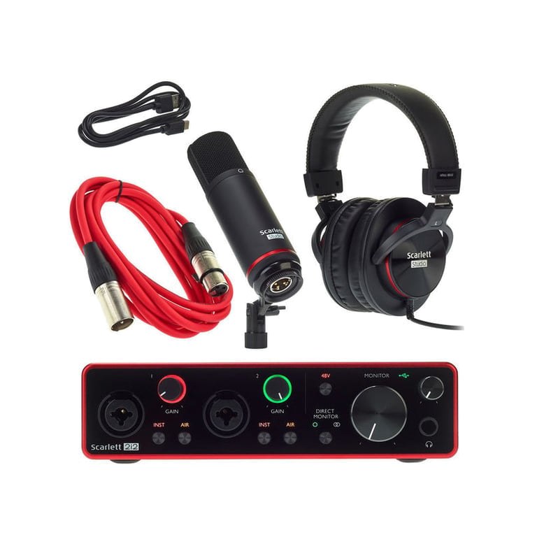 Combo phòng thu Focusrite Scarlett 2i2 Gen 3