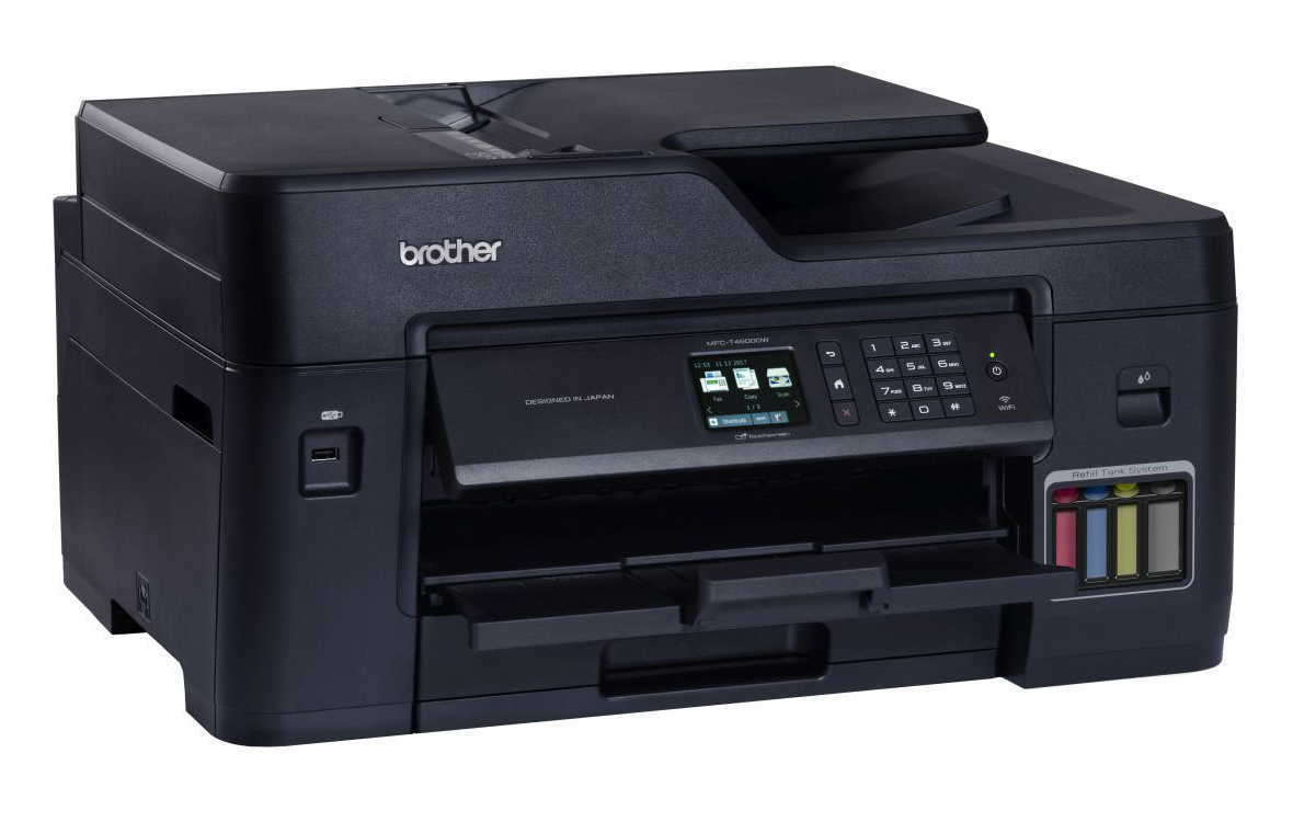 Máy in phun màu đa năng Brother MFC-T4500DW A3 (In đảo mặt, Scan ADF 1 mặt, Fax, A3 USB, LAN, WIFI)