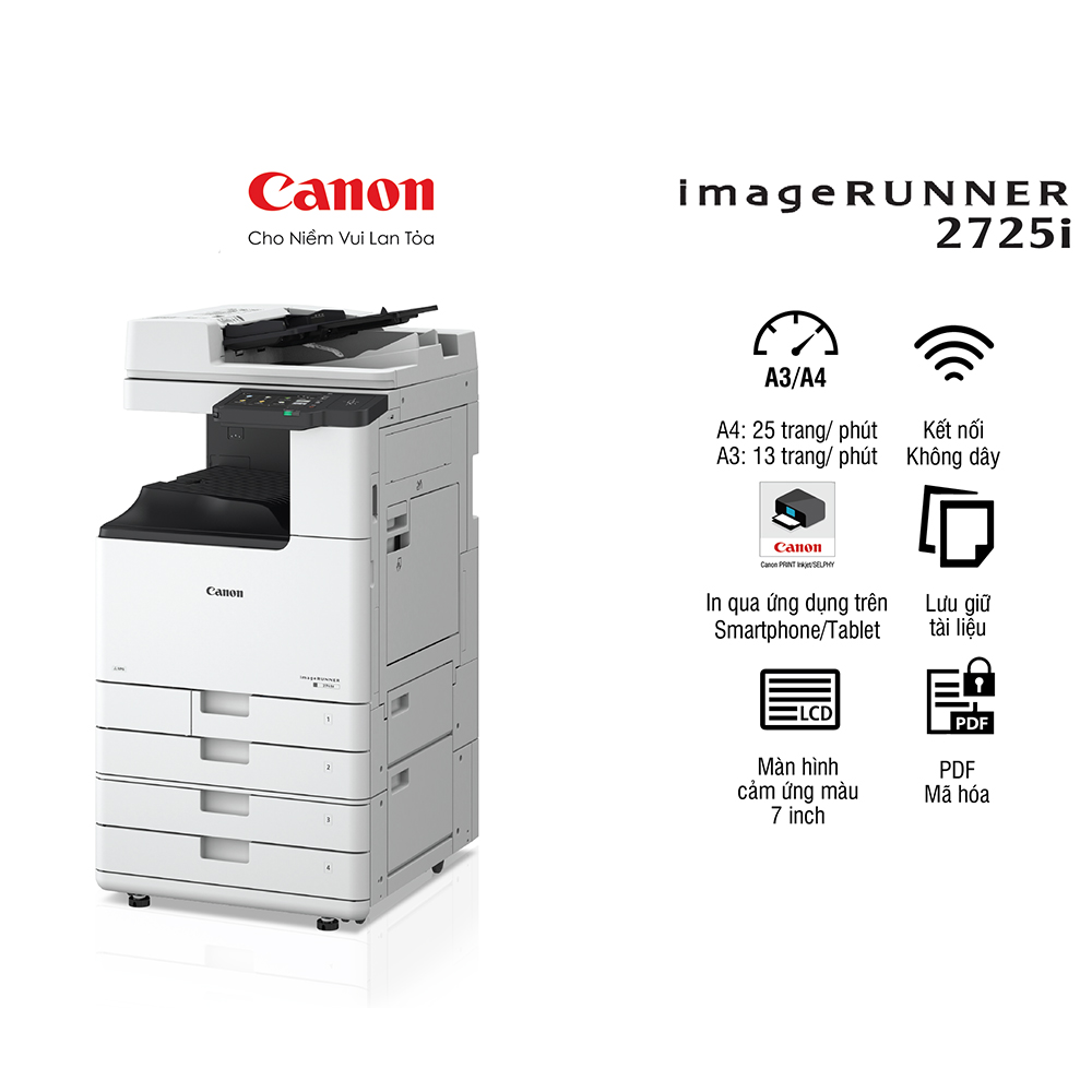 Máy photocopy đen trắng Canon IR2725I 2