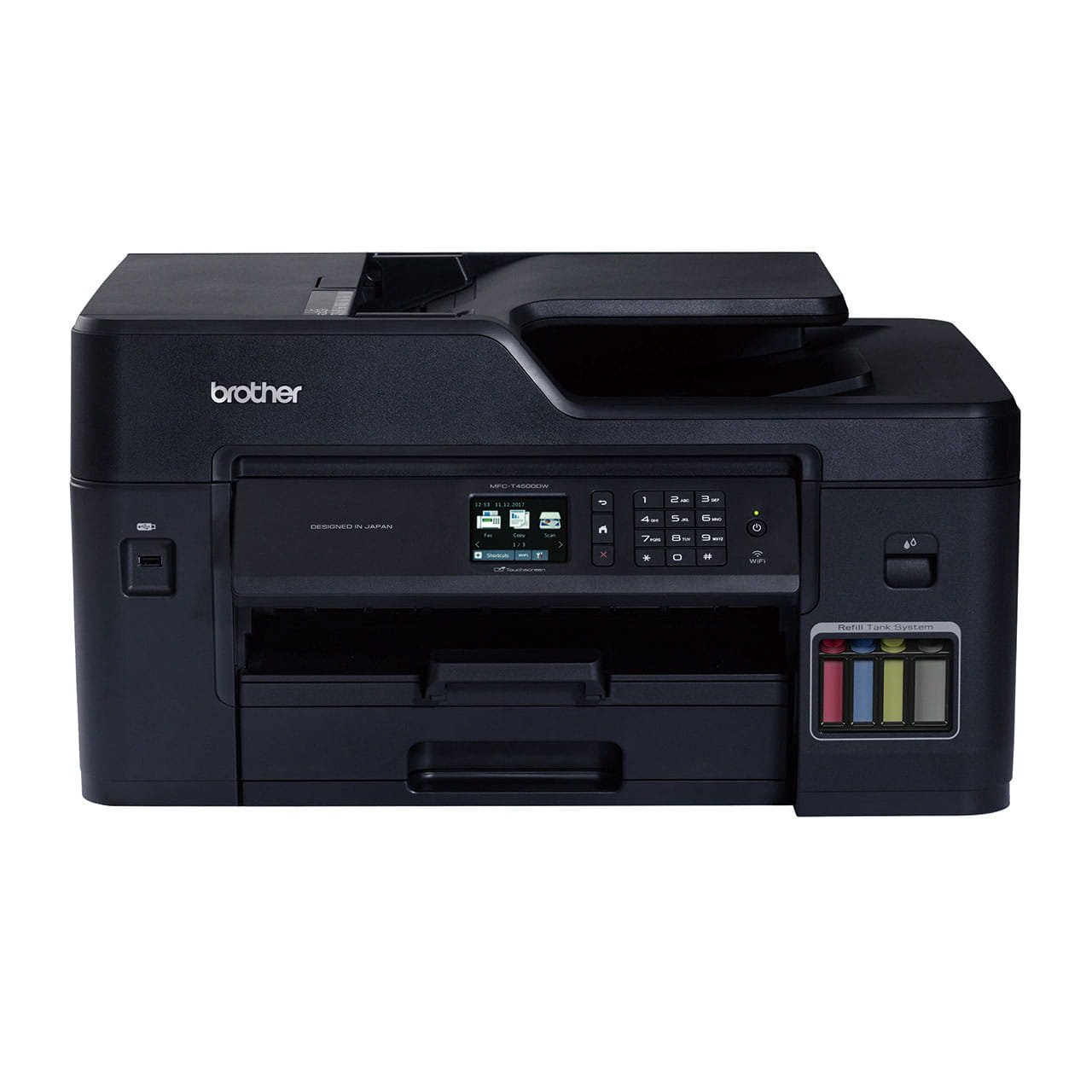 Máy in phun màu đa năng Brother MFC-T4500DW A3 (In đảo mặt, Scan ADF 1 mặt, Fax, A3 USB, LAN, WIFI)