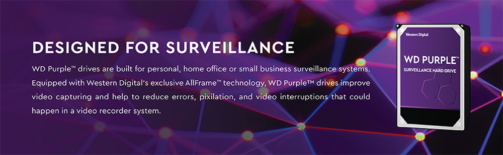 Ổ cứng Western Digital Purple 2TB 64MB Cache 5400RPM WD23PURZ