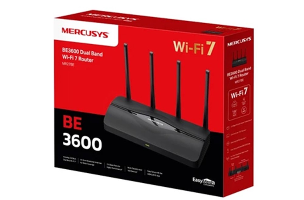Router Wifi 7 Mercusys MR27BE BE3600 băng tần kép