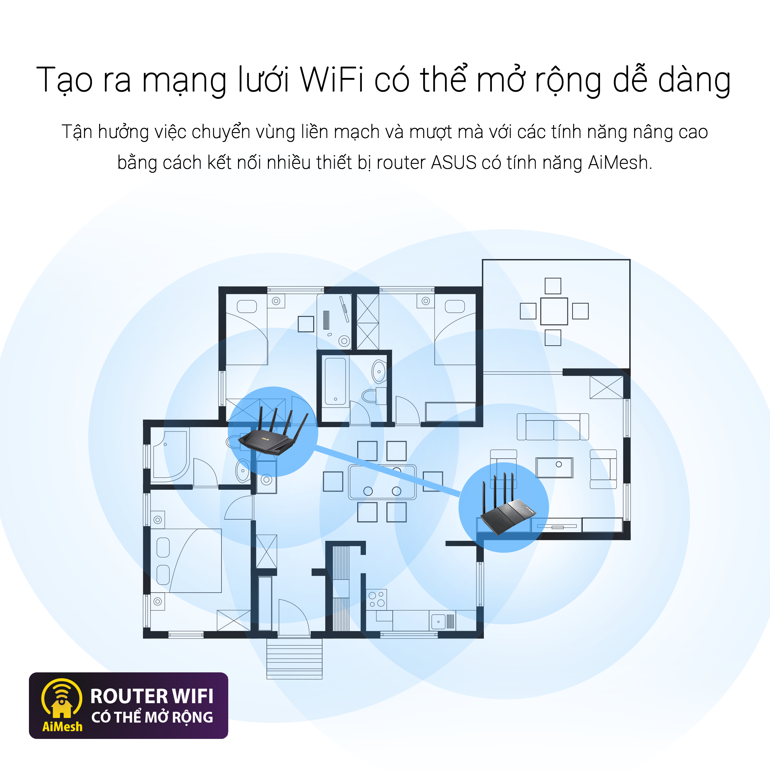 Router wifi ASUS GT-AX11000 Chuẩn AX11000 - Wifi 6 